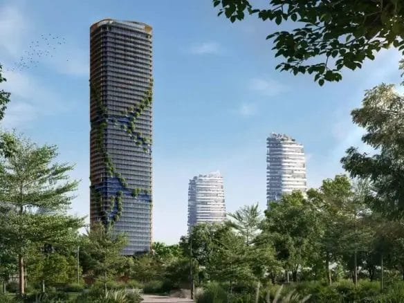 kanyon beyond tower exterior